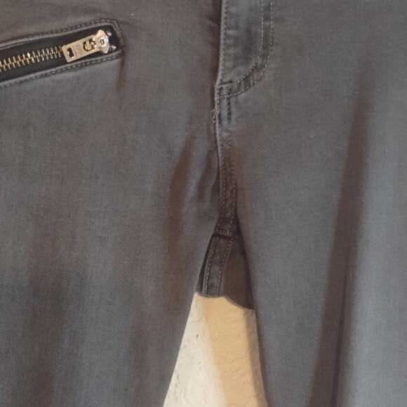 rag & bone Zipper Tech Moto Skinny Ankle Dark Gray Seattle Jeans 29 - Picture 5 of 16
